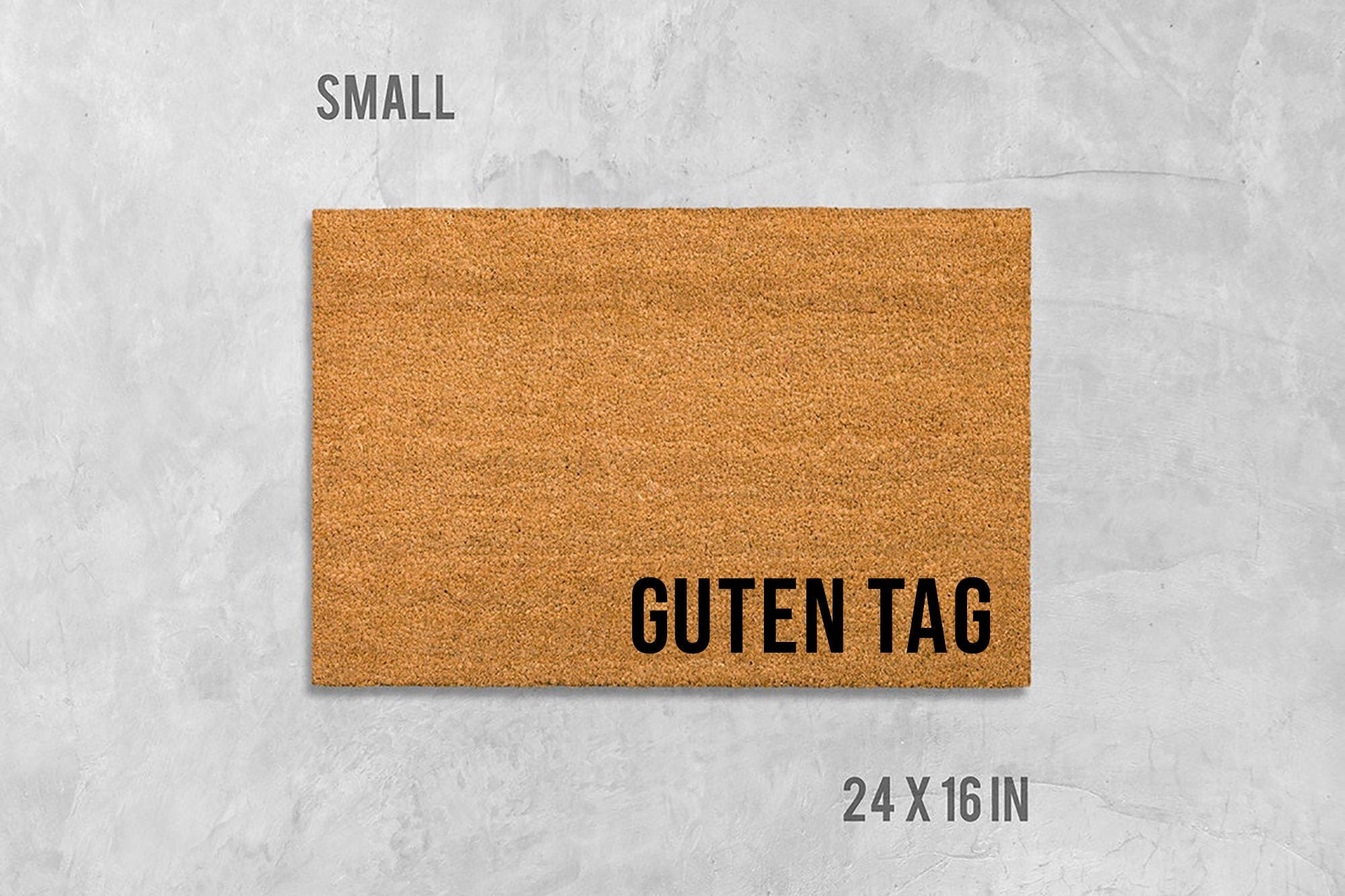 Guten Tag Doormat, Hello Doormat, Housewarming Gift, Closing Gift, Wedding Gift, German Doormat, German Welcome Mat, German Gift, Hallo Mat