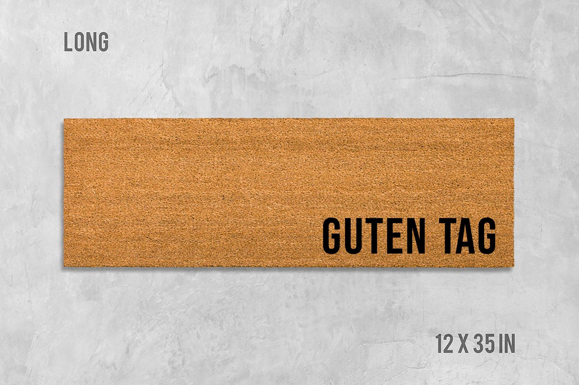 Guten Tag Doormat, Hello Doormat, Housewarming Gift, Closing Gift, Wedding Gift, German Doormat, German Welcome Mat, German Gift, Hallo Mat