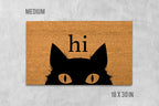 Funny Cat Doormat: Natural Coir with Latex Backing