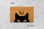 Funny Cat Doormat: Natural Coir with Latex Backing