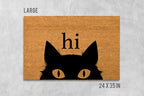 Funny Cat Doormat: Natural Coir with Latex Backing