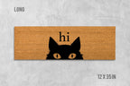 Funny Cat Doormat: Natural Coir with Latex Backing