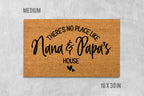 Custom Grandparents Doormat: 'No Place Like Nana and Papa's' - Coir Mat