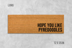 Pyredoodle Doormat: Natural Coir Dog Mat with Fun Saying
