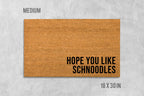 Schnoodle Doormat: Durable Coir Mat - Dog Welcome Rug - Latex Backing