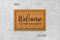 Doormat Custom Welcome Mat Personalized Doormat With Name Newlywed Gift Doormat with Name Last Name Family Name Realtor Gift New Home Gift