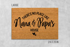 Custom Grandparents Doormat: 'No Place Like Nana and Papa's' - Coir Mat