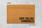 Schnoodle Doormat: Durable Coir Mat - Dog Welcome Rug - Latex Backing