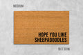 Sheepadoodle Doormat: Natural Coir Welcome Mat (Housewarming)