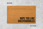 Sheepadoodle Doormat: Natural Coir Welcome Mat (Housewarming)