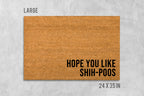 Shih-Poo Doormat - Natural Coir Dog Mat with Latex Backing