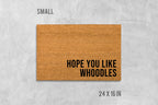 Whoodle Dog Doormat Natural Coir + Latex Welcome Mat