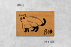 Halloween Doormat: Ghost Cat Design - Funny Fall Door Mat
