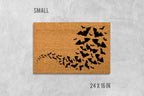Funny Halloween Bat Doormat (Natural Coir, Outdoor)