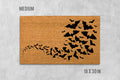 Funny Halloween Bat Doormat (Natural Coir, Outdoor)