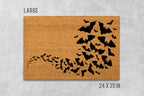 Funny Halloween Bat Doormat (Natural Coir, Outdoor)