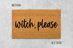 Witch Please Doormat: Funny Halloween Design - Natural Coir
