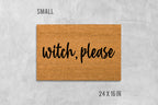 Witch Please Doormat: Funny Halloween Design - Natural Coir