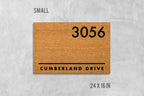 Custom Address Door Mat: Personalized (Natural Coir, Latex)