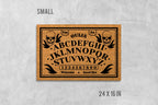 Ouija Board Doormat: Spooky Front Porch Mat (Coir, Latex)
