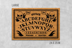 Ouija Board Doormat: Spooky Front Porch Mat (Coir, Latex)