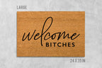Welcome Doormat: Funny Saying on Durable Coir - Latex Backing