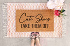 Doormat Funny Doormat Shoes Door Mat Funny New Home Gift Shoes Off Doormat Home Decor Funny Unique Gift for Family Doormat Custom Doormat