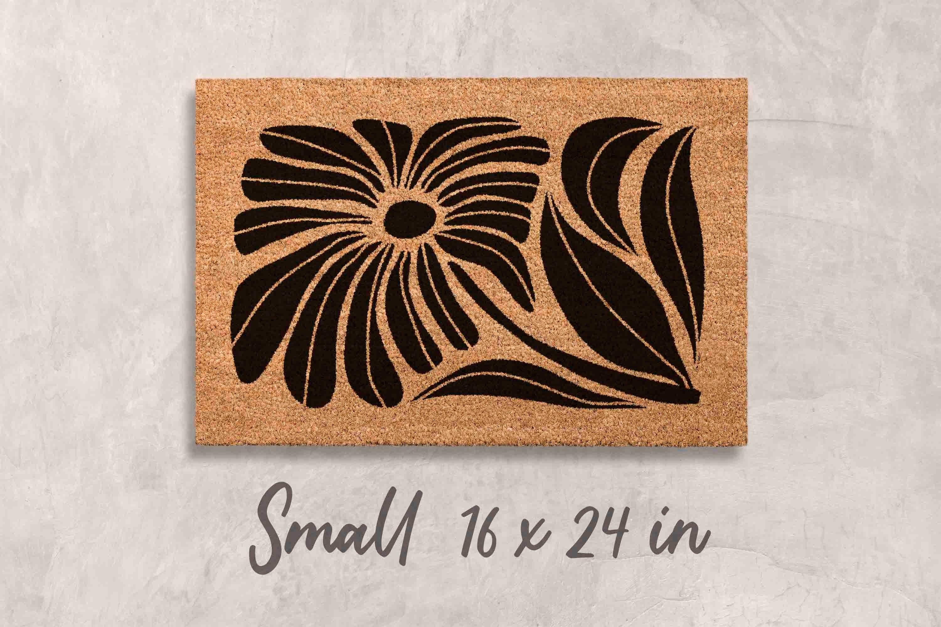 Gift Floral Gift Unique Doormat Custom Doormat Funny Door Mat Modern Welcome Mat Custom Door Mat Chic Gift Funny Doormat Minimalist Gift