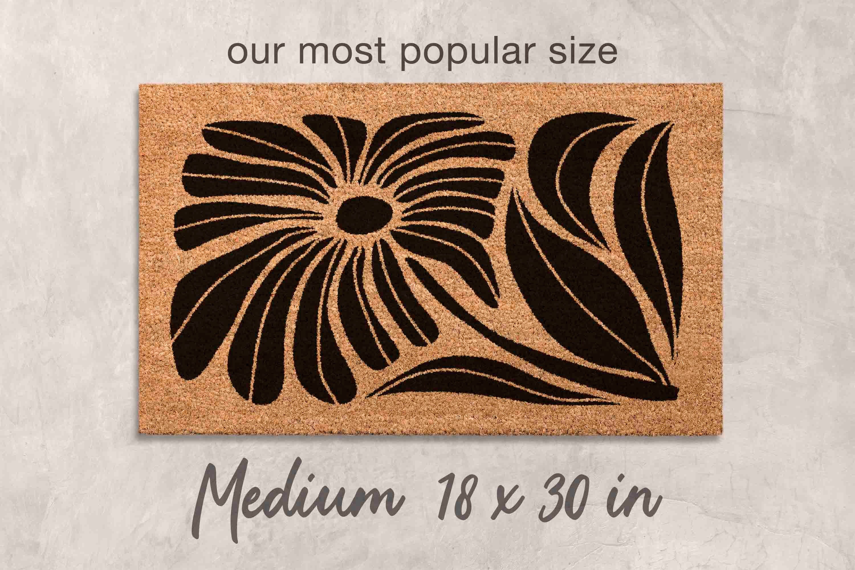 Gift Floral Gift Unique Doormat Custom Doormat Funny Door Mat Modern Welcome Mat Custom Door Mat Chic Gift Funny Doormat Minimalist Gift