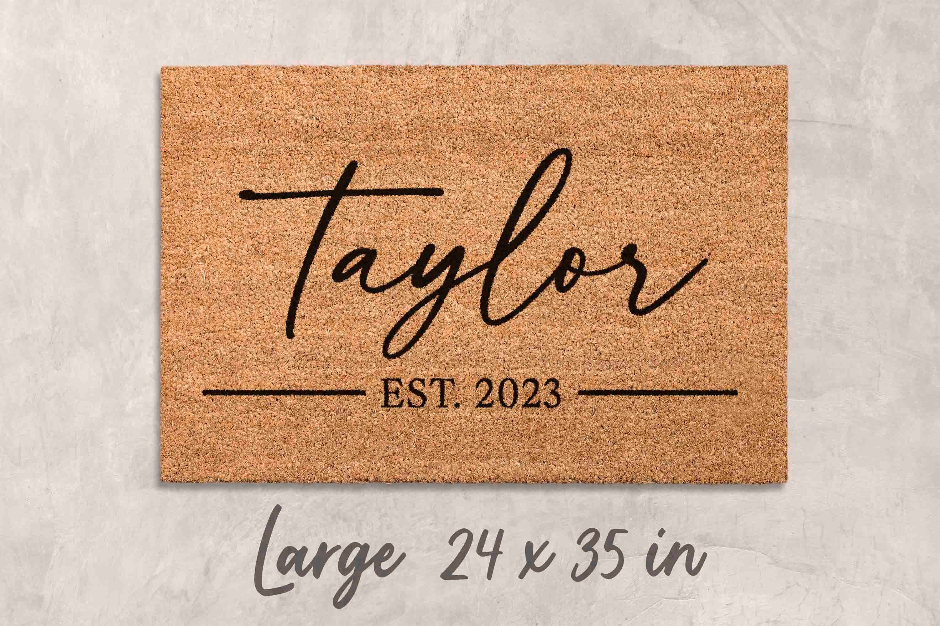 Doormat Custom Doormat Family Name Gift Personalized Doormat with Name Mat Personalized Decor Unique Gift Custom Door Mat Custom Mat Gift