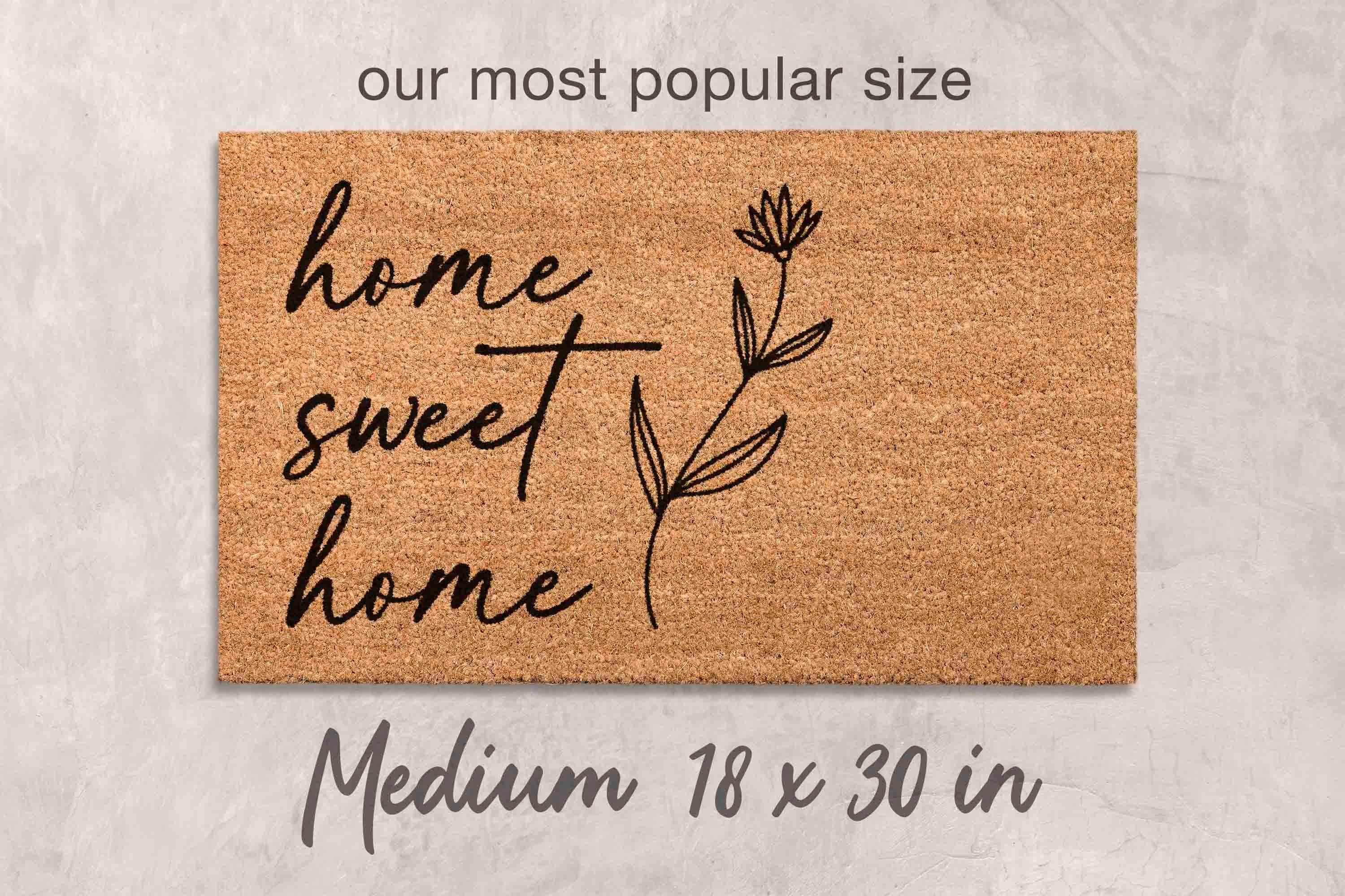 Housewarming Gift Unique Gift Newlywed Gift Housewarming Gifts for Couples Home Decor Home Sweet Home Doormat Custom Doormat Personalized