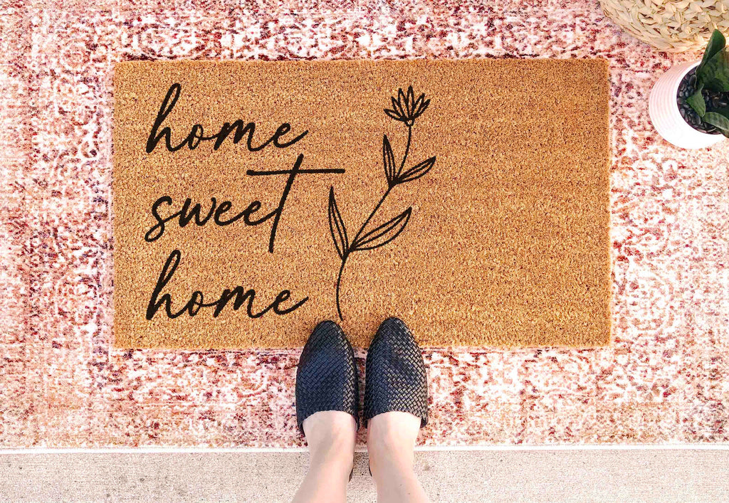 Housewarming Gift Unique Gift Newlywed Gift Housewarming Gifts for Couples Home Decor Home Sweet Home Doormat Custom Doormat Personalized