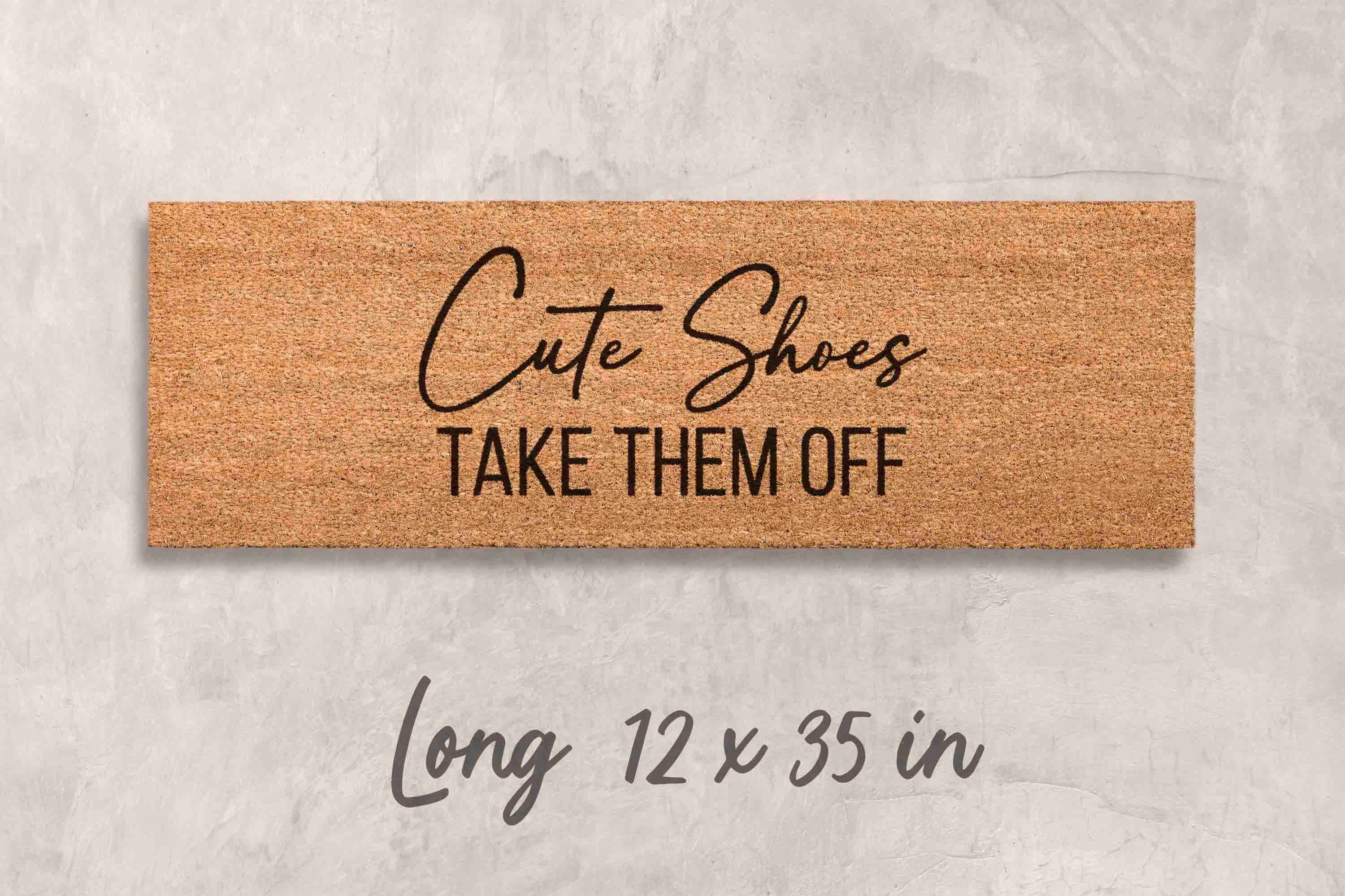 Doormat Funny Doormat Shoes Door Mat Funny New Home Gift Shoes Off Doormat Home Decor Funny Unique Gift for Family Doormat Custom Doormat