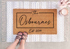 Doormat Custom Gift Personalized Decor Custom Last Name Mat Family Name Door Mat Custom Mat Newlywed Gift Personalized Housewarming Gifts