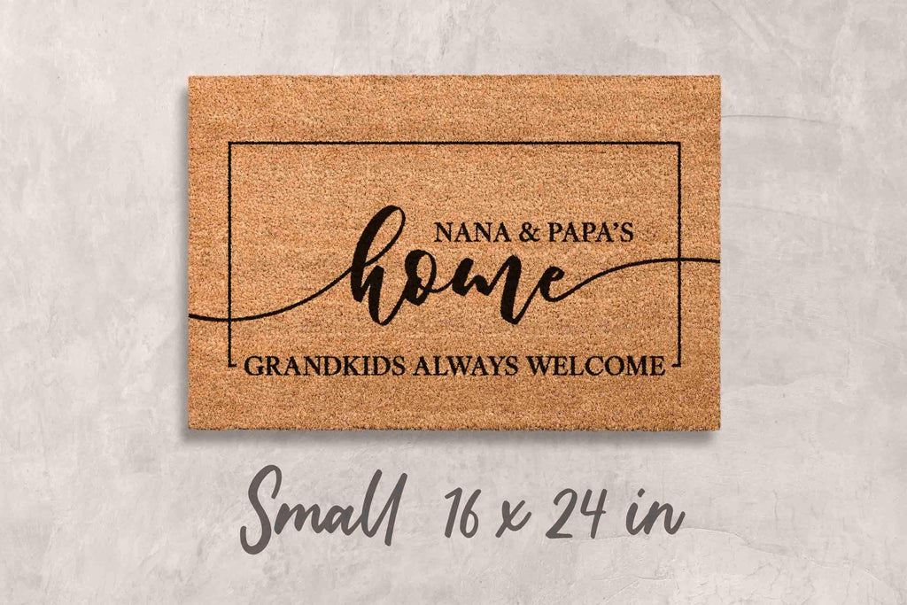 Gift Grandparents Gift Fathers Day Gift Mothers Day Decor Doormat Custom Doormat Personalized Grandparents Day Gift Housewarming Gift Decor
