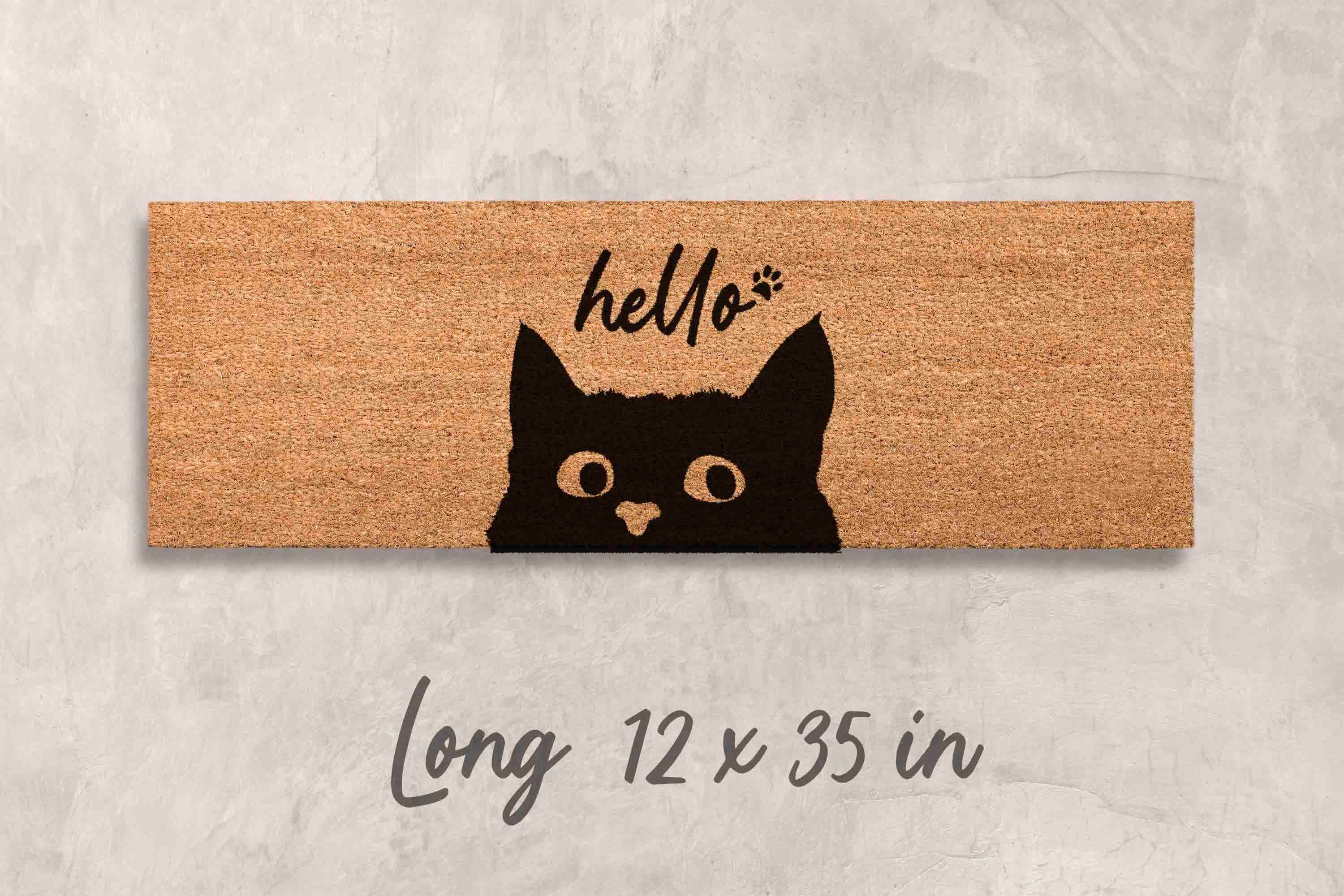 Doormat Cat Gifts for Cat Owner Gift Cat Unique Cat Gift Funny Cat Gift Cat Owner Gift Doormat Custom Doormat Personalized Decor Cats Decor