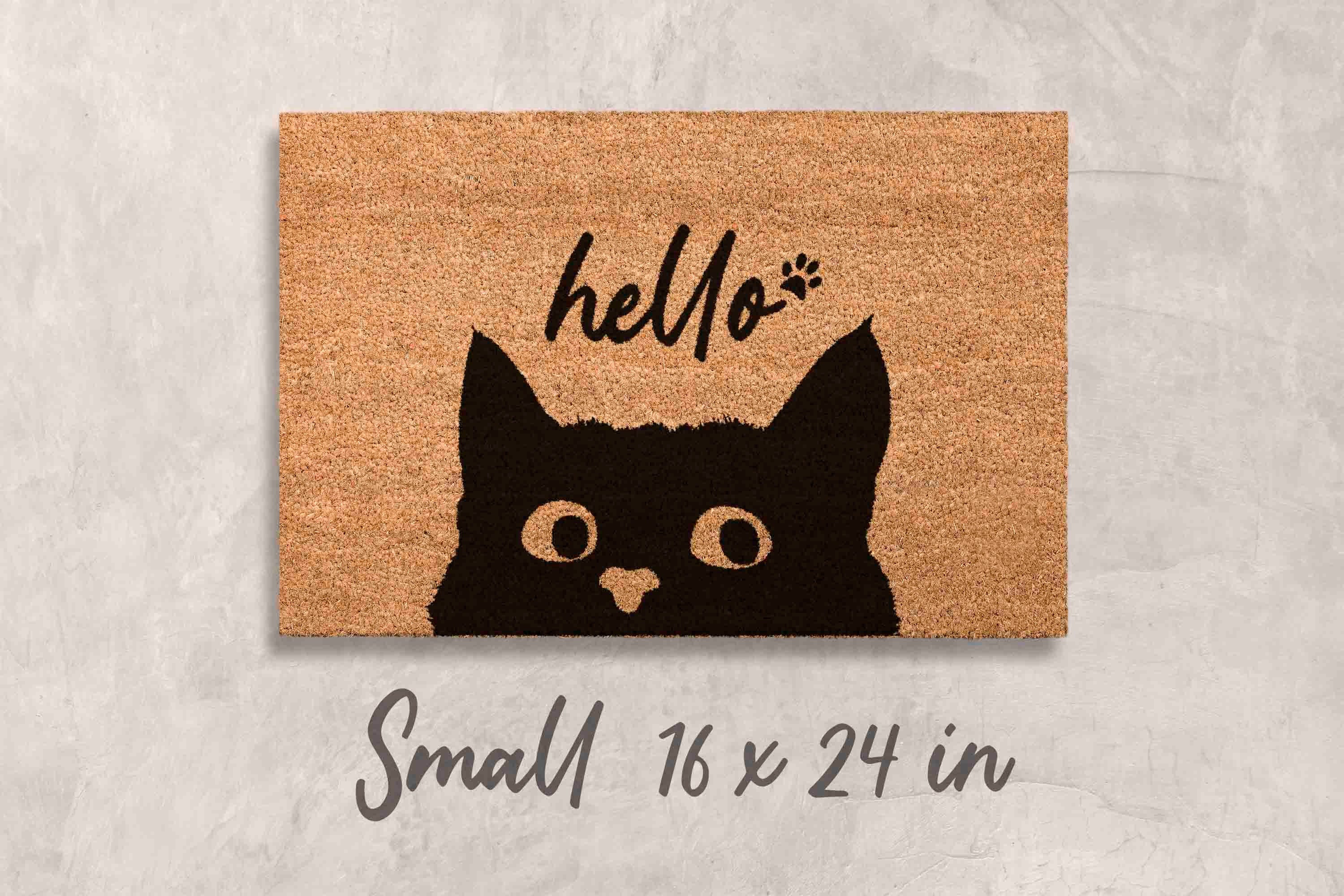 Doormat Cat Gifts for Cat Owner Gift Cat Unique Cat Gift Funny Cat Gift Cat Owner Gift Doormat Custom Doormat Personalized Decor Cats Decor