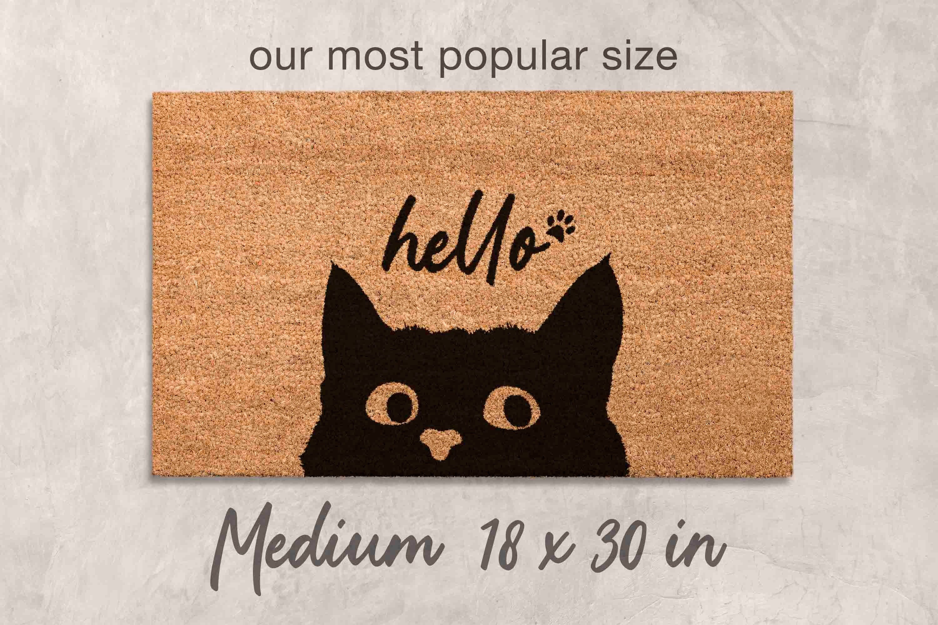 Doormat Cat Gifts for Cat Owner Gift Cat Unique Cat Gift Funny Cat Gift Cat Owner Gift Doormat Custom Doormat Personalized Decor Cats Decor