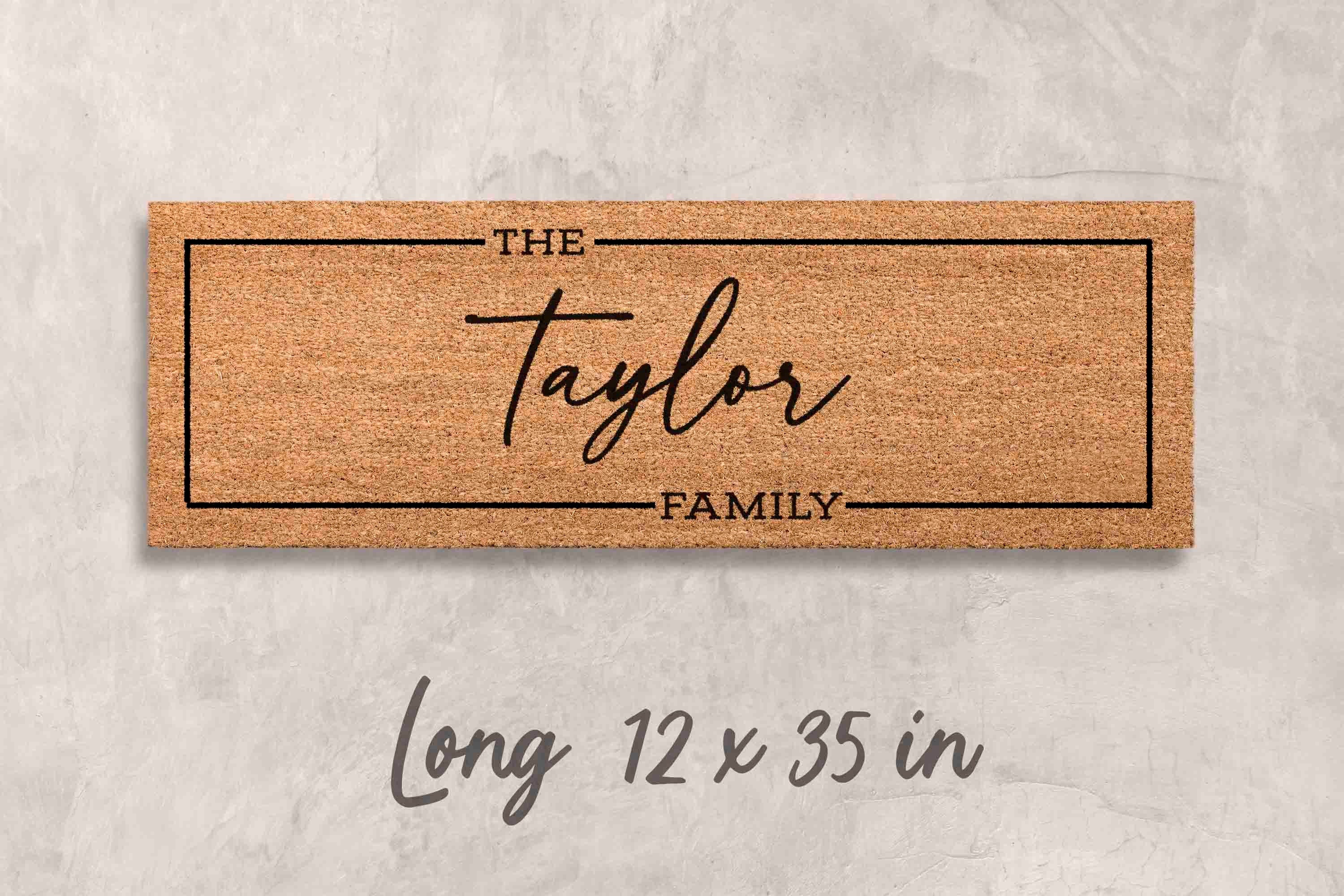 Doormat Custom Gift Personalized Decor Custom Last Name Mat Family Name Door Mat Custom Mat Newlywed Gift Personalized Housewarming Gifts