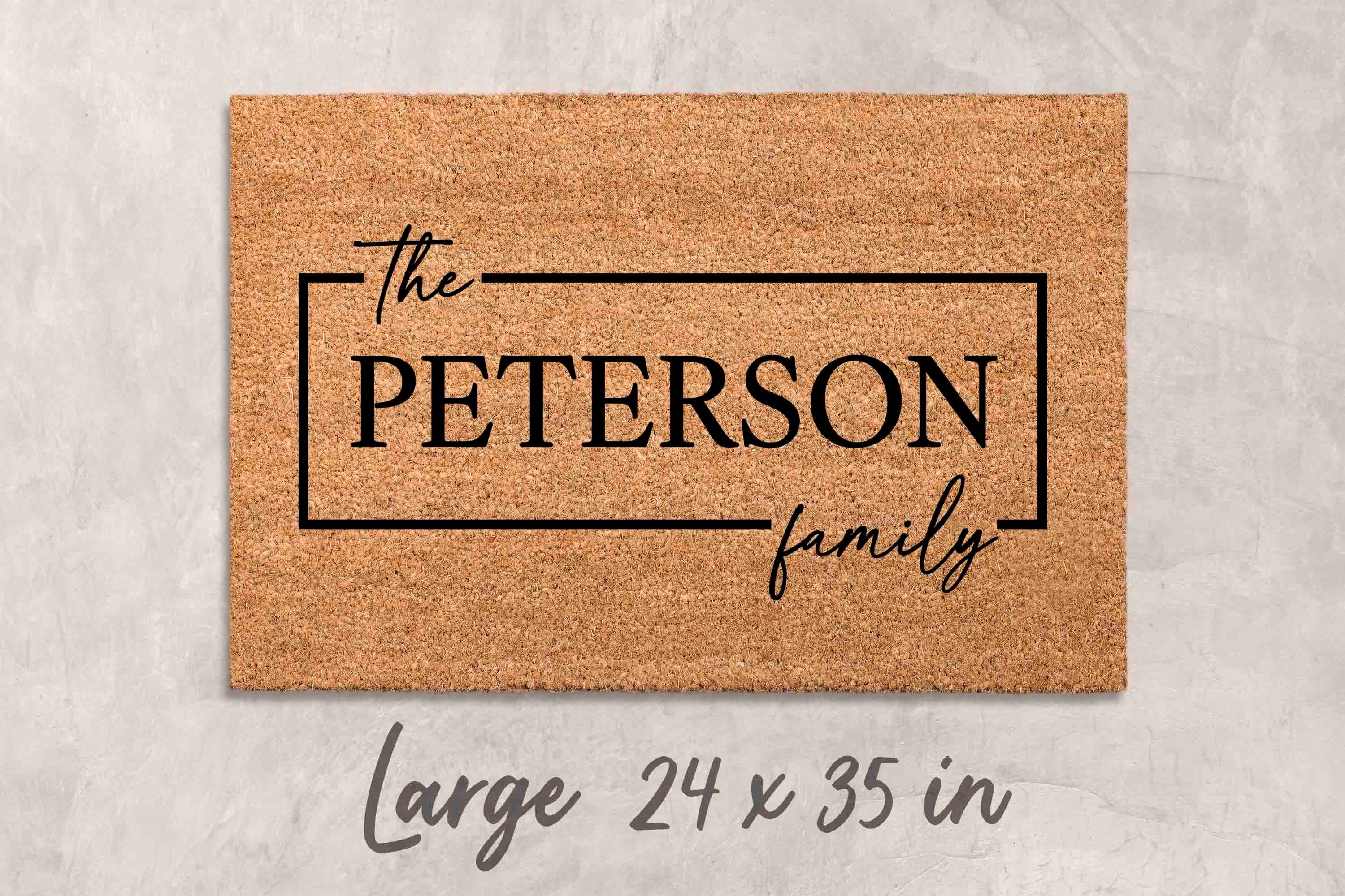 Doormat Custom Gift Personalized Decor Custom Last Name Mat Family Name Door Mat Custom Mat Newlywed Gift Personalized Housewarming Gifts