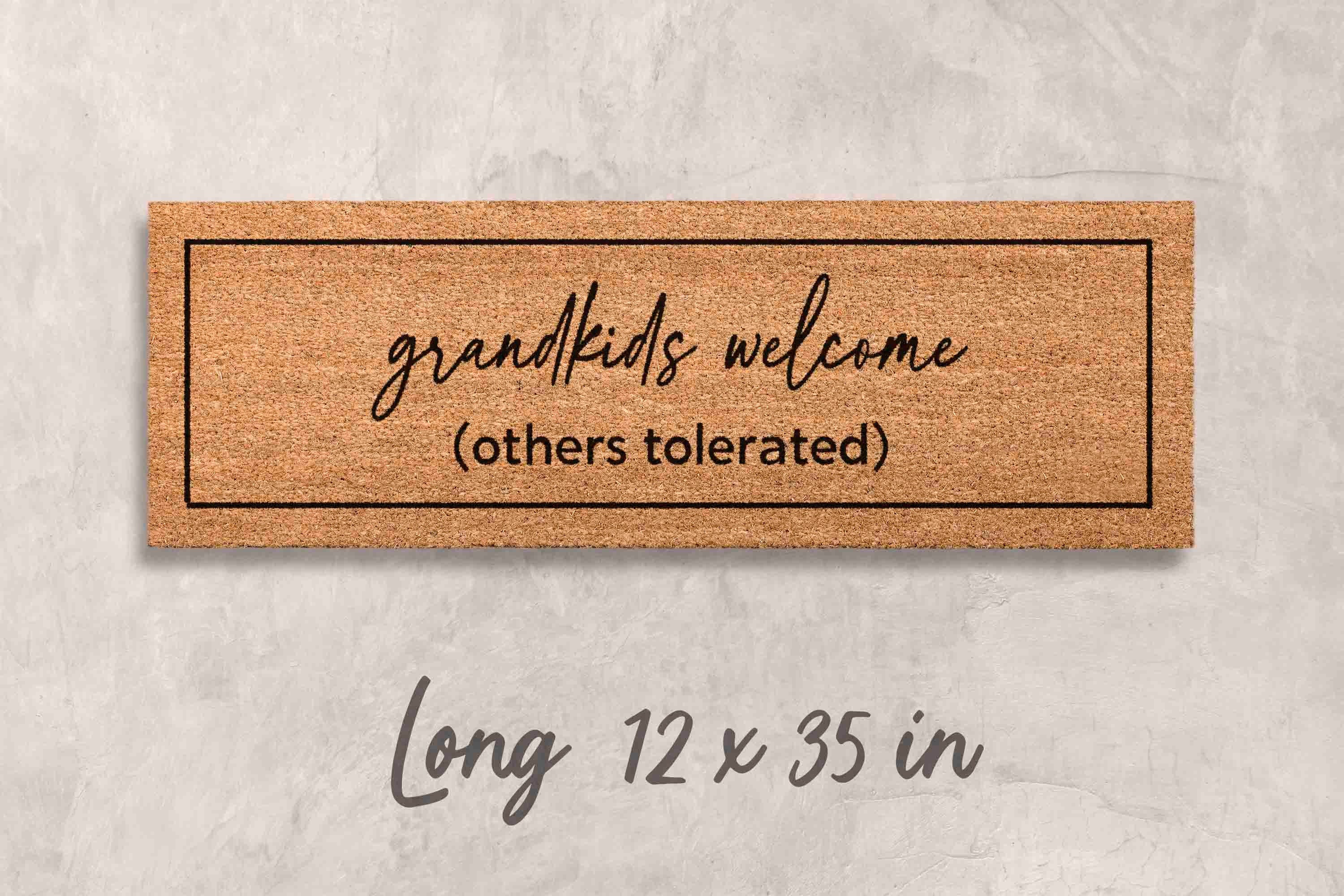 Gift Grandparents Gift Fathers Day Gift Mothers Day Decor Doormat Custom Doormat Personalized Grandparents Day Gift Housewarming Gift Decor