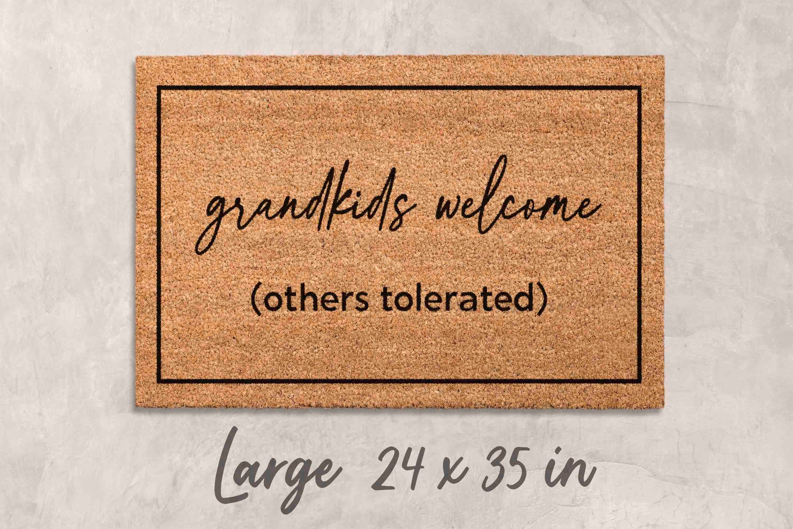 Gift Grandparents Gift Fathers Day Gift Mothers Day Decor Doormat Custom Doormat Personalized Grandparents Day Gift Housewarming Gift Decor