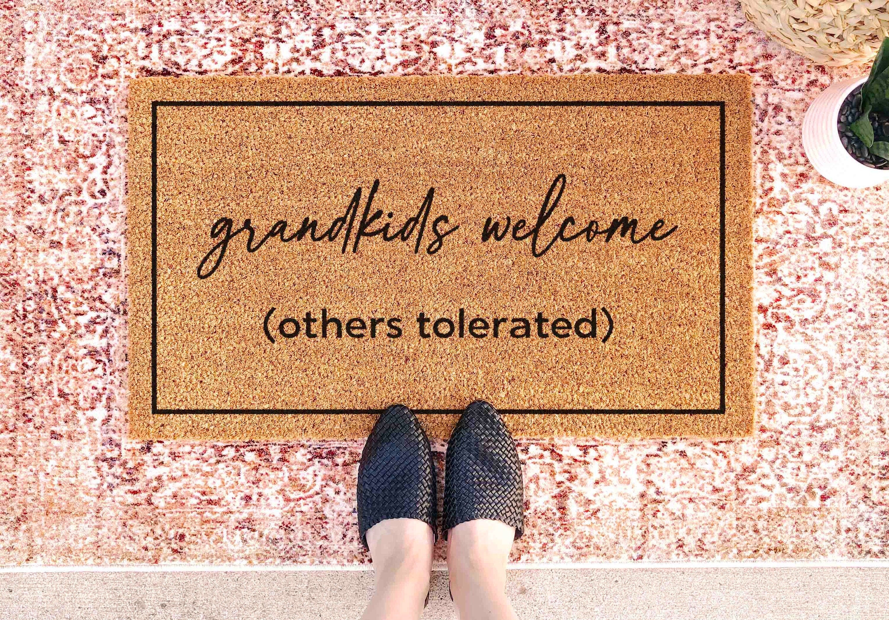Gift Grandparents Gift Fathers Day Gift Mothers Day Decor Doormat Custom Doormat Personalized Grandparents Day Gift Housewarming Gift Decor
