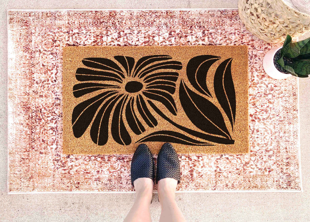 Gift Floral Gift Unique Doormat Custom Doormat Funny Door Mat Modern Welcome Mat Custom Door Mat Chic Gift Funny Doormat Minimalist Gift