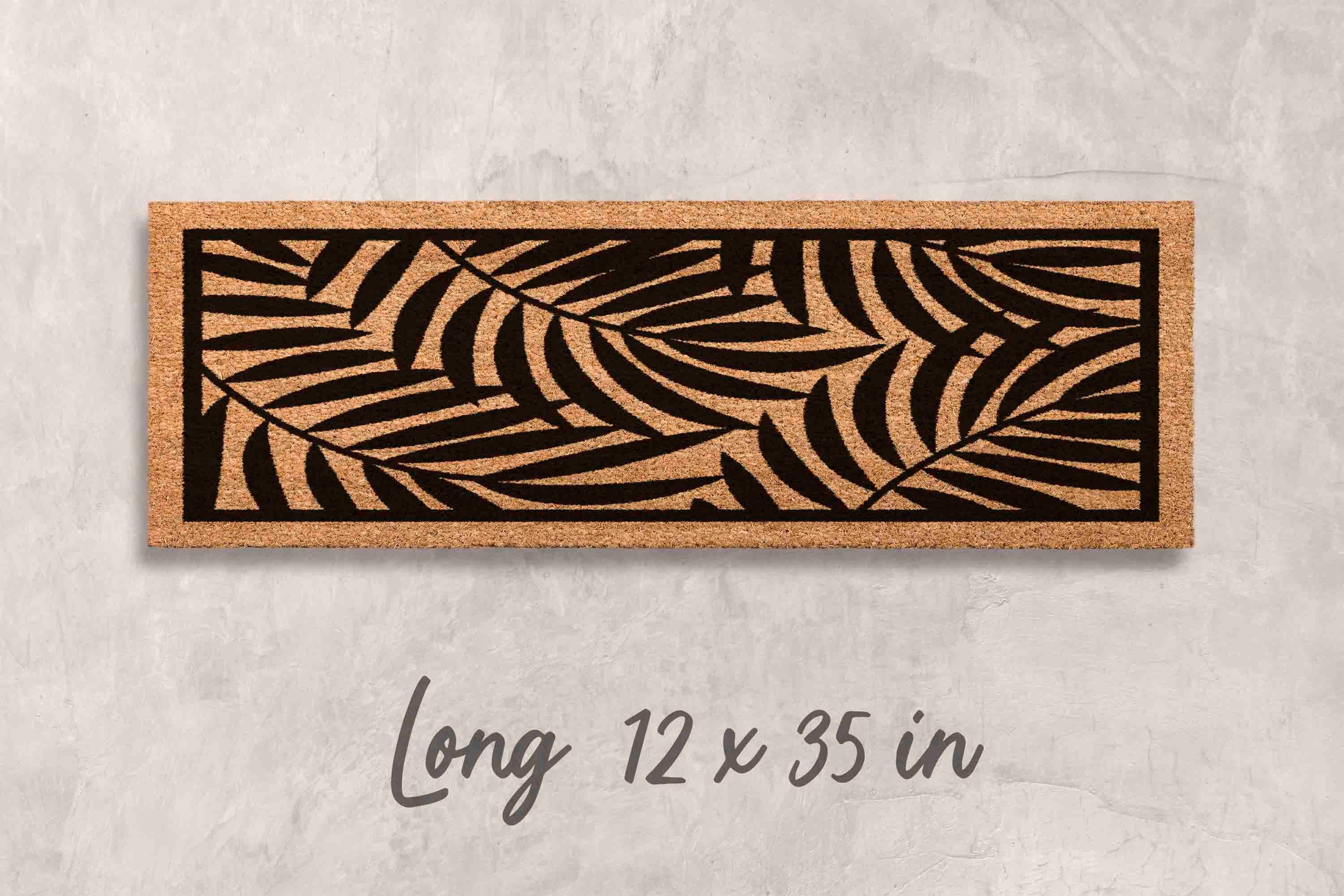 Unique Gift Floral Doormat Custom Welcome Mat Funny Doormat Funny Gift Leaves Doormat Modern Door Mat Modern Welcome Mat Housewarming Gifts