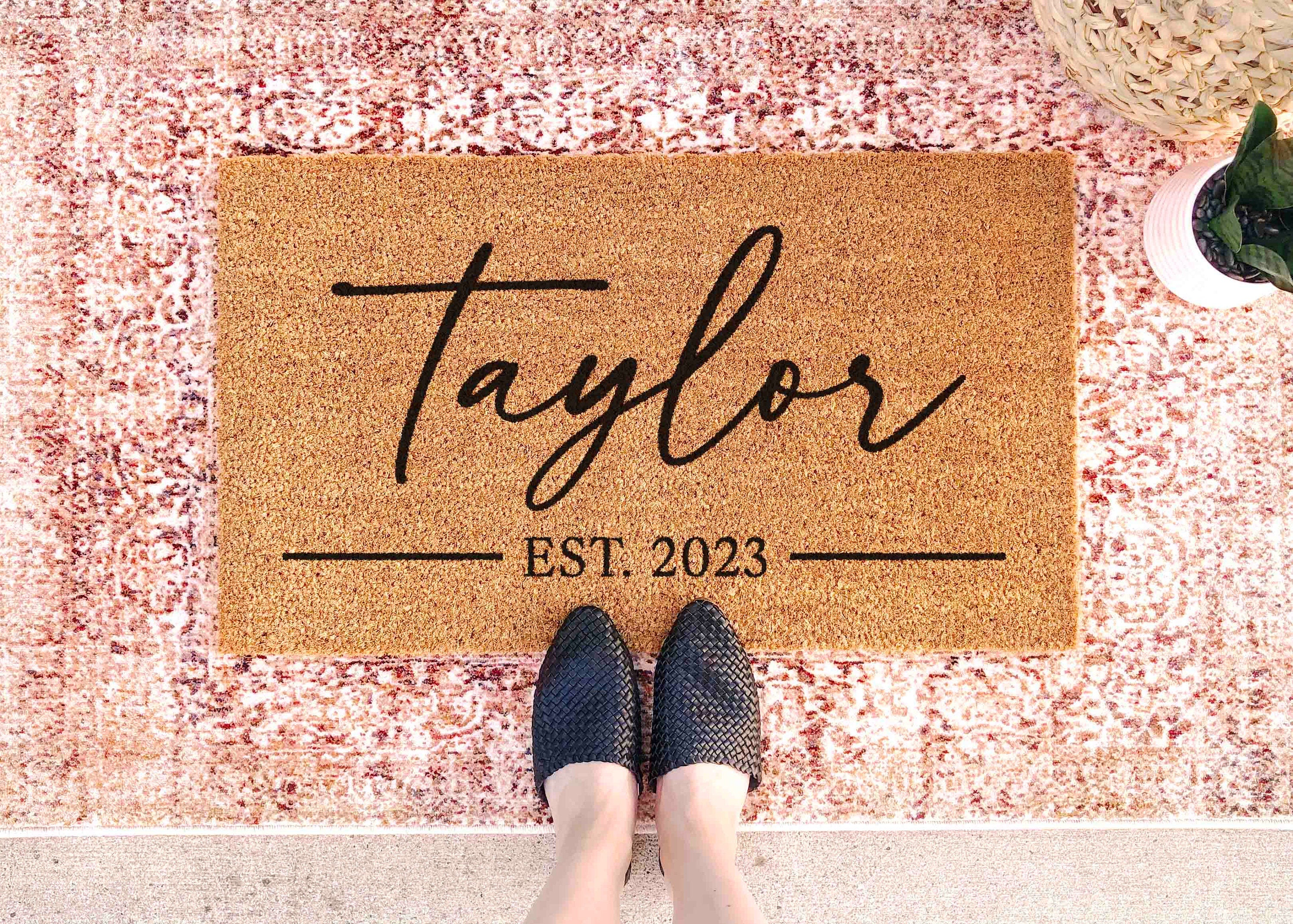 Doormat Custom Doormat Family Name Gift Personalized Doormat with Name Mat Personalized Decor Unique Gift Custom Door Mat Custom Mat Gift