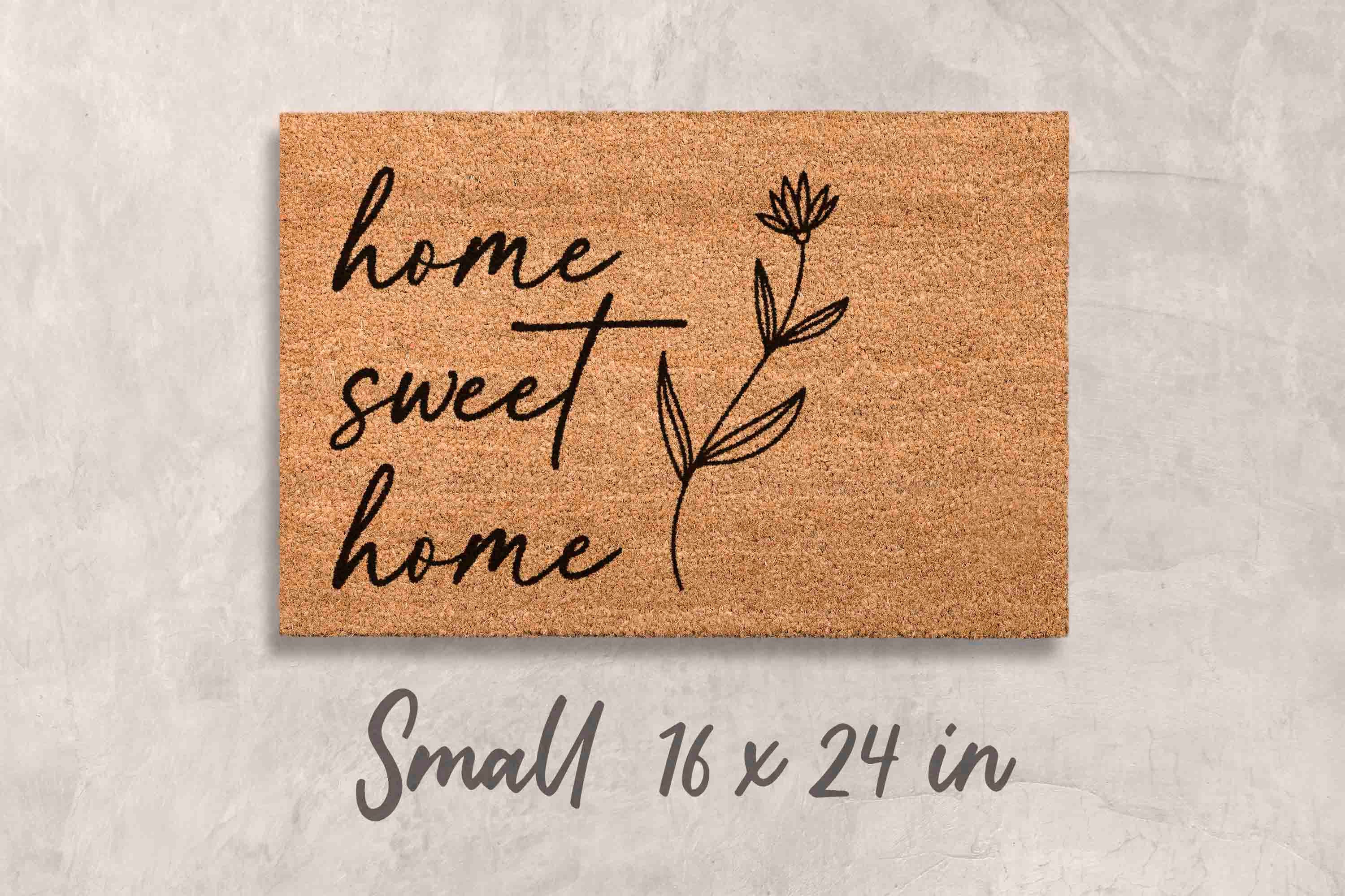 Housewarming Gift Unique Gift Newlywed Gift Housewarming Gifts for Couples Home Decor Home Sweet Home Doormat Custom Doormat Personalized