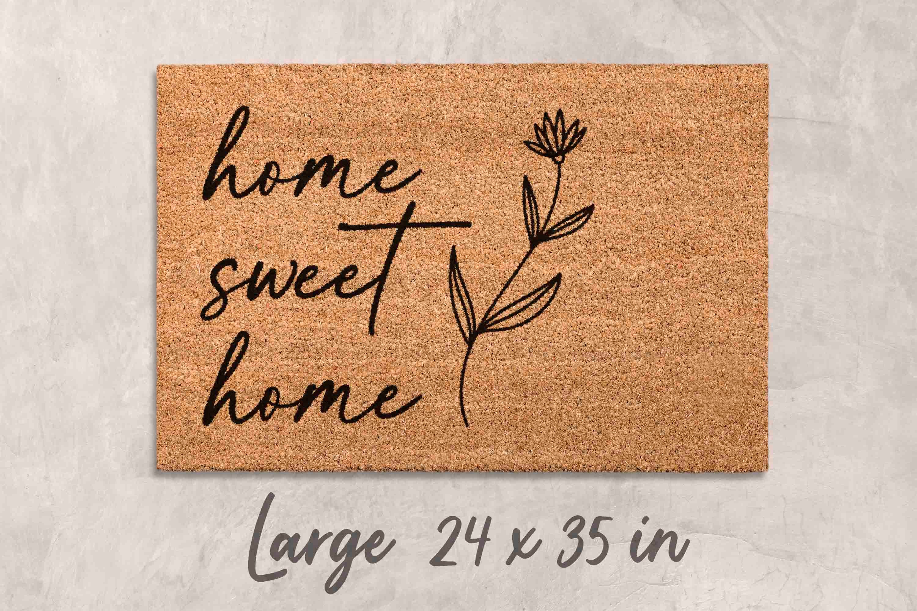 Housewarming Gift Unique Gift Newlywed Gift Housewarming Gifts for Couples Home Decor Home Sweet Home Doormat Custom Doormat Personalized
