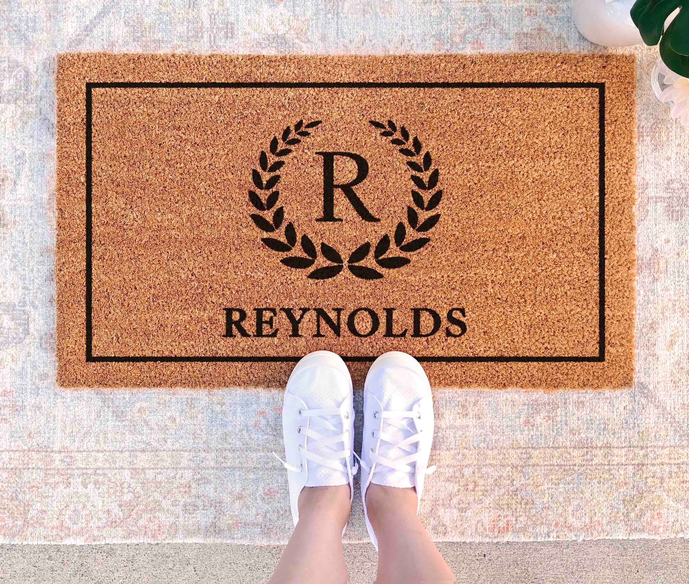 Doormat Personalized Decor Custom Mat Family Name Gift Personalized Doormat Custom Welcome Mat Custom Gift Housewarming Gifts Unique Gift