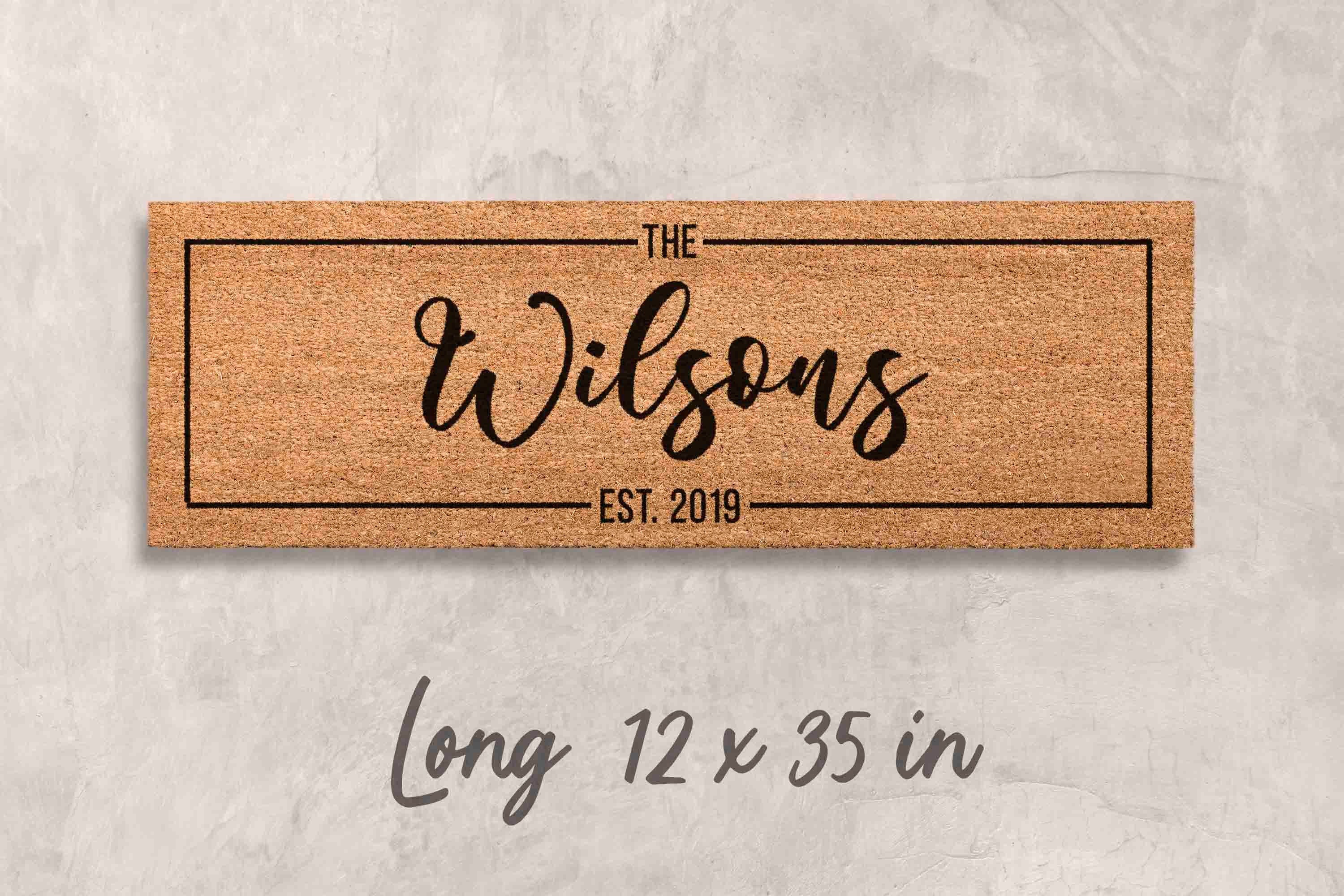 Doormat Custom Gift Personalized Decor Custom Last Name Mat Family Name Door Mat Custom Mat Newlywed Gift Personalized Housewarming Gifts